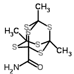 CAS#: 57289-12-0， 3,5,7-Trimethyl-2,4,6,8,9,10-Hexathiatricyclo[3.3.1.1<Sup>3,7</Sup>]Decane-1-Carboxamide