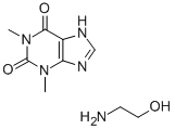 CAS 登录号：573-41-1， 茶碱-2-氨基乙醇
