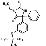 CAS#: 57326-24-6， 3-Ethyl-5-Phenyl-5-{3-[(Trimethylsilyl)Oxy]Phenyl}-2,4-Imidazolidinedione