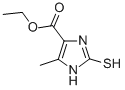 structure of CAS# 57332-78-2, Ethyl 5-Methyl-2-Sulfanylidene-1,3-Dihydroimidazole-4-Carboxylate;Ethyl 5-Methyl-2-Thioxo-1,3-Dihydroimidazole-4-Carboxylate;5-Methyl-2-Thioxo-1,3-Dihydroimidazole-4-Carboxylic Acid Ethyl Ester;Nsc30237