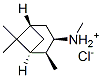 structure of CAS# 57357-84-3, [1S-(1alpha,2beta,3alpha,5alpha)]-Pinane-3-Methylammonium Chloride;(1S,2S,5S)-N,2,6,6-Tetramethylnorpinan-3-Amine Hydrochloride;(1S,2S,5S)-N,2,6,6-Tetramethyl-3-Norpinanamine Hydrochloride;Methyl-[(1S,2S,5S)-2,6,6-Trimethylnorpinan-3-Yl]Amine Hydrochloride