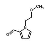 structure of CAS# 573720-38-4, 1-(2-Methoxyethyl)-1H-Pyrrole-2-Carbaldehyde;1-(2-methoxyethyl)-1H-pyrrole-2-carbaldehyde;1-(2-Methoxy-ethyl)-1H-pyrrole-2-carbaldehyde;1H-pyrrole-2-carboxaldehyde, 1-(2-methoxyethyl)