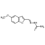 CAS#: 573973-92-9， (2E)-2-[(5-Methoxy-1-Benzofuran-2-Yl)Methylene]Hydrazinecarbothioamide