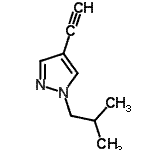 CAS 登录号：573982-82-8， 4-乙炔基-1-异丁基-1H-吡唑