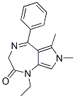 CAS#: 57436-06-3， 1-Ethyl-3,7-Dihydro-6,7-Dimethyl-5-Phenylpyrrolo[3,4-e]-1,4-Diazepin-2(1H)-One