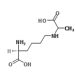 structure of CAS# 5746-03-2, (2S)-2-Amino-6-[(2-Hydroxy-1-Methyl-2-Oxo-Ethyl)Amino]Hexanoic Acid;########;3/2/5746;CEL