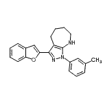 CAS#: 574701-15-8， 3-(1-Benzofuran-2-Yl)-1-(3-Methylphenyl)-1,4,5,6,7,8-Hexahydropyrazolo[3,4-b]Azepine