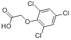 structure of CAS# 575-89-3, 2,4,6-Trichlorophenoxyacetic Acid;2-(2,4,6-Trichlorophenoxy)Ethanoic Acid;2,4,6-Trichlorophenoxyacetic Acid;4-06-00-01011 (Beilstein Handbook Reference)