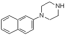 结构式 CAS# 57536-91-1, 1-(2-萘基)哌嗪