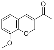 structure of CAS# 57543-54-1, 1-(8-Methoxy-2H-Chromen-3-Yl)-1-Ethanone;2H-1-Benzopyran, 3-Acetyl-8-Methoxy-;5-18-01-00465 (Beilstein Handbook Reference);Brn 1244878