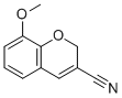 structure of CAS# 57543-69-8, 8-Methoxy-2H-Chromene-3-Carbonitrile;Bionet2_000246;Oprea1_835869;Sr-01000644372-1