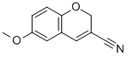 structure of CAS# 57543-71-2, 6-Methoxy-2H-Chromene-3-Carbonitrile;2H-1-Benzopyran-3-Carbonitrile, 6-Methoxy-;5-18-07-00360 (Beilstein Handbook Reference);6-Methoxy-2H-1-Benzopyran-3-Carbonitrile