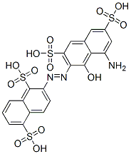 CAS 登录号：57583-83-2， 2-[(8-氨基-1-羟基-3,6-二磺基-2-萘基)偶氮]萘-1,5-二磺酸