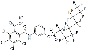 CAS#: 57589-85-2， Potassium 2,3,4,5-Tetrachloro-6-[[[3-[[(Heptadecafluorooctyl)Sulphonyl]Oxy]Phenyl]Amino]Carbonyl]Benzoate