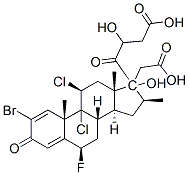 CAS#: 57781-61-0， 2-Bromo-9,11beta-Dichloro-6beta-Fluoro-17,21-Dihydroxy-16beta-Methylpregna-1,4-Diene-3,20-Dione 17,21-Di(Acetate)