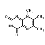 CAS 登录号：5784-00-9， 6,7,8-三甲基-2,4(3H,8H)-蝶啶二酮