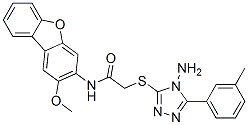 CAS#: 578719-36-5， 2-[[4-Amino-5-(3-Methylphenyl)-4H-1,2,4-Triazol-3-Yl]Thio]-N-(2-Methoxy-3-Dibenzofuranyl)-Acetamide