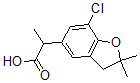 CAS#: 57899-02-2， 2,3-Dihydro-7-Chloro-alpha,2,2-Trimethyl-5-Benzofuranacetic Acid