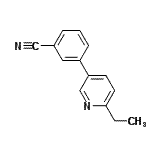 CAS#: 579475-40-4， 3-(6-Ethyl-3-Pyridinyl)Benzonitrile