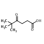结构式 CAS# 57965-24-9, 5,5-二甲基-4-氧代己酸