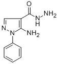 structure of CAS# 58046-54-1, 5-Amino-1-Phenyl-1H-Pyrazole-4-Carbohydrazide;5-Amino-1-Phenyl-Pyrazole-4-Carbohydrazide;5-Amino-1-Phenyl-4-Pyrazolecarbohydrazide;Zinc00156960