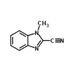 structure of CAS# 5805-74-3, 1-Methyl-1H-Benzimidazole-2-Carbonitrile;1H-benzimidazole-2-carbonitrile, 1-methyl-;1-methyl-1H-benzimidazole-2-carbonitrile;1-methyl-1H-benzo[d]imidazole-2-carbonitrile