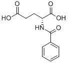 结构式 CAS# 58094-18-1, (+)-N-苯甲酰基谷氨酸