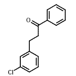 structure of CAS# 58122-03-5, 3-(3-Chlorophenyl)-1-Phenyl-1-Propanone;1-Propanone,3-(3-chlorophenyl)-1-phenyl-;3-(3-chlorophenyl)propiophenone;ZINC00047519