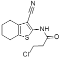 结构式 CAS# 58125-41-0, 3-氯-N-(3-氰基-4,5,6,7-四氢-1-苯并噻吩-2-基)丙酰胺