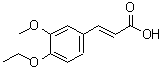 structure of CAS# 58168-81-3, (2E)-3-(4-Ethoxy-3-Methoxyphenyl)Acrylic Acid;