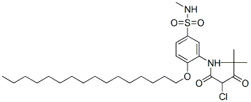 CAS#: 58202-07-6， 2-Chloro-N-[2-(Hexadecyloxy)-5-[(Methylamino)Sulphonyl]Phenyl]-4,4-Dimethyl-3-Oxovaleramide