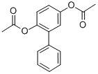 结构式 CAS# 58244-28-3, 联苯-2,5-二基二乙酸酯