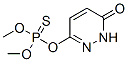 CAS 登录号:5836-40-8, O-(1,6-二氢-6-氧代哒嗪-3-基) O,O-二甲基硫代磷酸酯