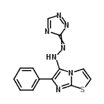 CAS#: 58376-56-0， 6-Phenyl-5-[2-(3H-1,2,4-Triazol-3-Ylidene)Hydrazino]Imidazo[2,1-b][1,3]Thiazole