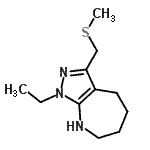 CAS#: 583811-55-6， 1-Ethyl-3-[(Methylsulfanyl)Methyl]-1,4,5,6,7,8-Hexahydropyrazolo[3,4-b]Azepine