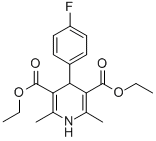 structure of CAS# 58395-00-9, Diethyl 1,4-dihydro-2,6-dimethyl-4-(4-fluorophenyl)-3,5-pyridinedicarboxylate