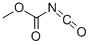 structure of CAS# 5843-42-5, Methyl Isocyanatoformate;Methyl Carbonisocyanatidoate;METHYL ISOCYANATOFORMATE;Carbomethoxyisocyanate
