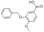 结构式 CAS# 58452-00-9, 3-苄氧基-4-甲氧基苯甲酸