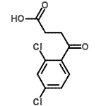 structure of CAS# 58457-57-1, 4-(2,4-Dichlorophenyl)-4-Oxobutanoic Acid;4-(2,4-Dichlorophenyl)-4-oxobutyric acid