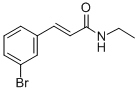 structure of CAS# 58473-74-8, trans-3-Bromo-N-Ethylcinnamamide;(E)-3-(3-Bromophenyl)-N-Ethylprop-2-Enamide;3-(3-Bromophenyl)-N-Ethyl-Prop-2-Enamide;(E)-3-(3-Bromophenyl)-N-Ethyl-Prop-2-Enamide
