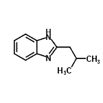 structure of CAS# 5851-45-6, 2-Isobutyl-1H-Benzimidazole;2-(2-methylpropyl)-1H-1,3-benzodiazole;2-(2-methylpropyl)benzimidazole;2-Isobutyl-1H-benzimidazole #