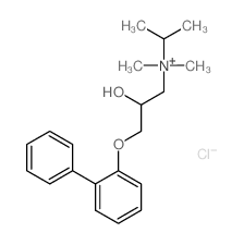 CAS#: 58520-98-2， 3-([1,1'-Biphenyl]-2-yloxy)-2-hydroxy-N,N-dimethyl-N-(1-methylethyl)-1-Propanaminium chloride