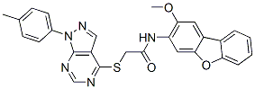 CAS#: 585562-55-6， N-(2-Methoxy-3-Dibenzofuranyl)-2-[[1-(4-Methylphenyl)-1H-Pyrazolo[3,4-d]Pyrimidin-4-Yl]Thio]-Acetamide