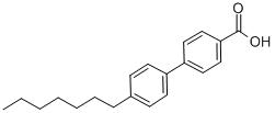 structure of CAS# 58573-94-7, 4-(4'-n-Heptylphenyl)Benzoic Acid;4'-Heptyl-1,1'-Biphenyl-4-Carboxylic Acid;4-Heptyl-4'-Biphenylcarboxylic Acid;4-N-HEPTYLBIPHENYL-4'-CARBOXYLIC ACID