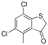 structure of CAS# 5858-19-5, 5,7-Dichloro-4-Methylbenzo[b]Thiophene-3(2H)-One;5,7-Dichloro-4-Methyl-Benzothiophen-3-One;5,7-Dichloro-4-Methyl-3-Benzothiophenone;St5445292