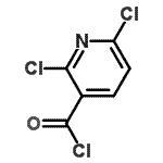 structure of CAS# 58584-83-1, 2,6-Dichloronicotinoyl Chloride;2,6-dichloronicotinoyl chloride;2,6-Dichloronicotinoylchloride;2,6-DICHLOROPYRIDINE-3-CARBONYL CHLORIDE