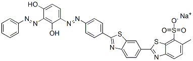 CAS#: 5863-88-7， Sodium 2'-[4-[[2,4-Dihydroxy-3-(Phenylazo)Phenyl]Azo]Phenyl]-6-Methyl[2,6'-Bibenzothiazole]-7-Sulphonate