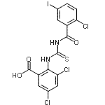 CAS#: 586391-44-8， 3,5-Dichloro-2-{[(2-Chloro-5-Iodobenzoyl)Carbamothioyl]Amino}Benzoic Acid