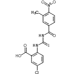 CAS#: 586392-43-0， 5-Chloro-2-{[(3-Methyl-4-Nitrobenzoyl)Carbamothioyl]Amino}Benzoic Acid