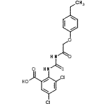 CAS#: 586392-83-8， 3,5-Dichloro-2-({[(4-Ethylphenoxy)Acetyl]Carbamothioyl}Amino)Benzoic Acid